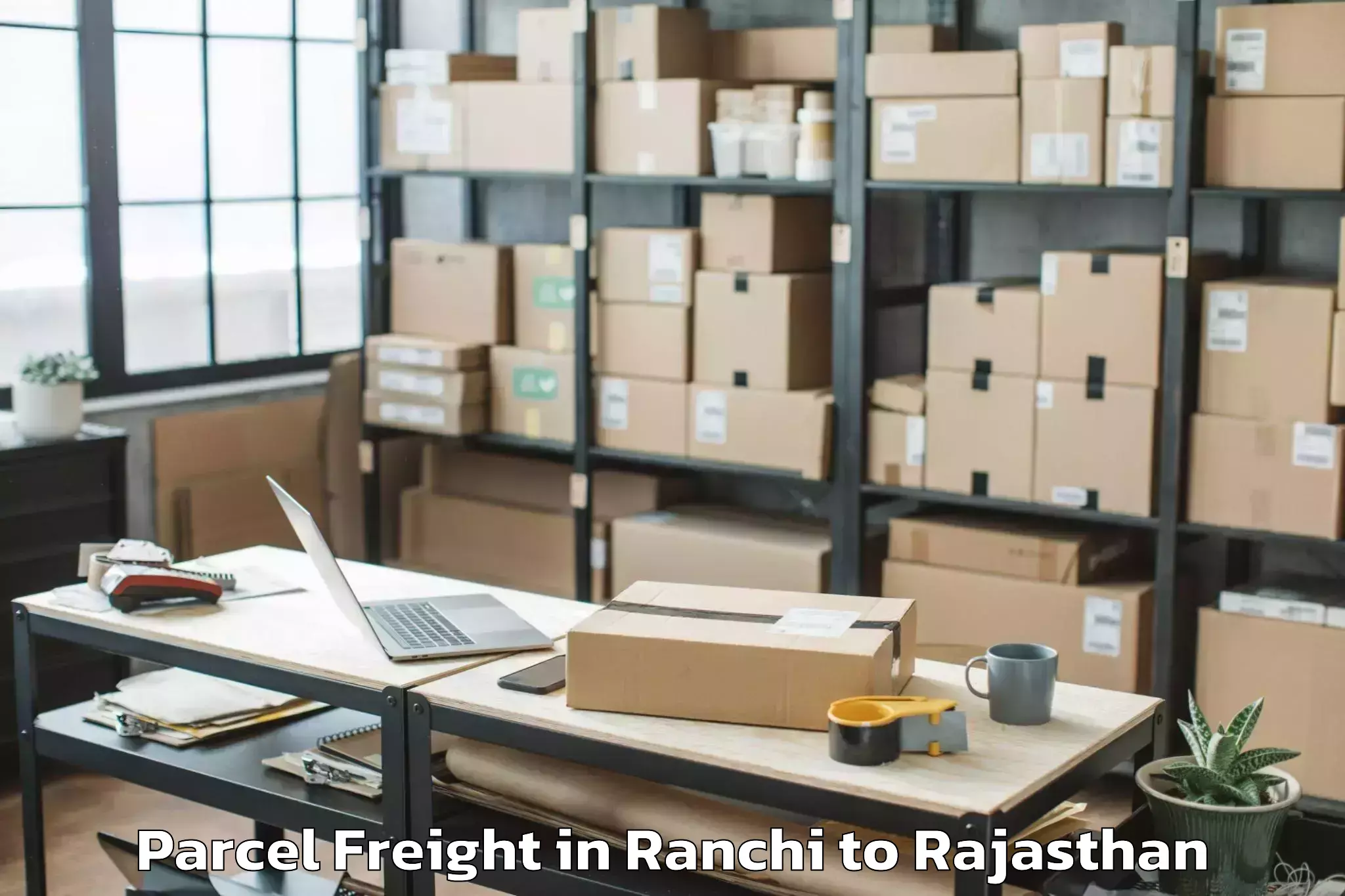 Reliable Ranchi to Bhilwara Parcel Freight